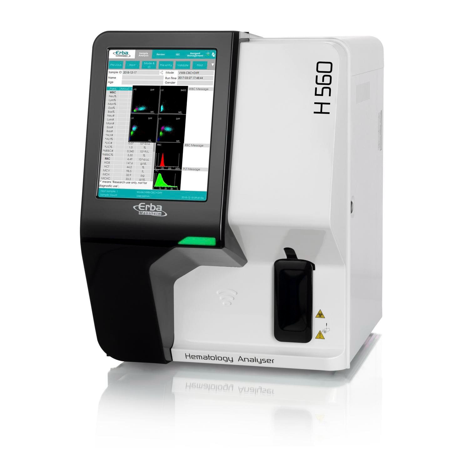 Erba Mannheim H560 automated haematology analyser