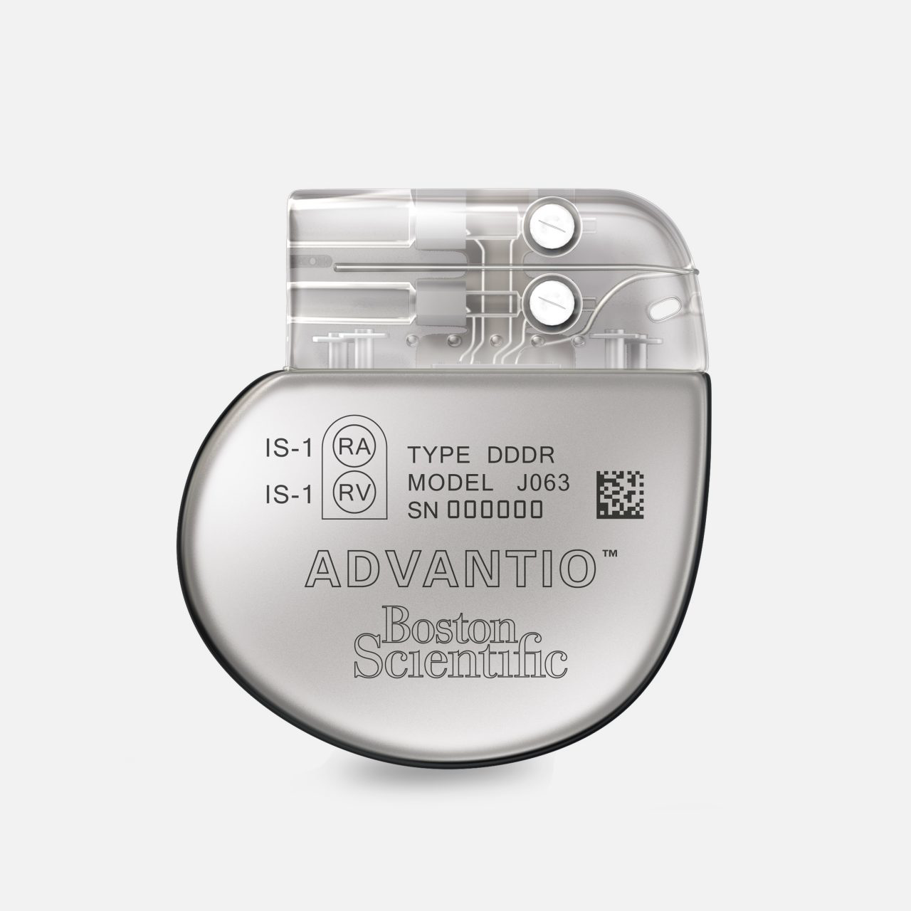 Boston Scientific Advantio DDDR permanent pacemaker with dual lead ports