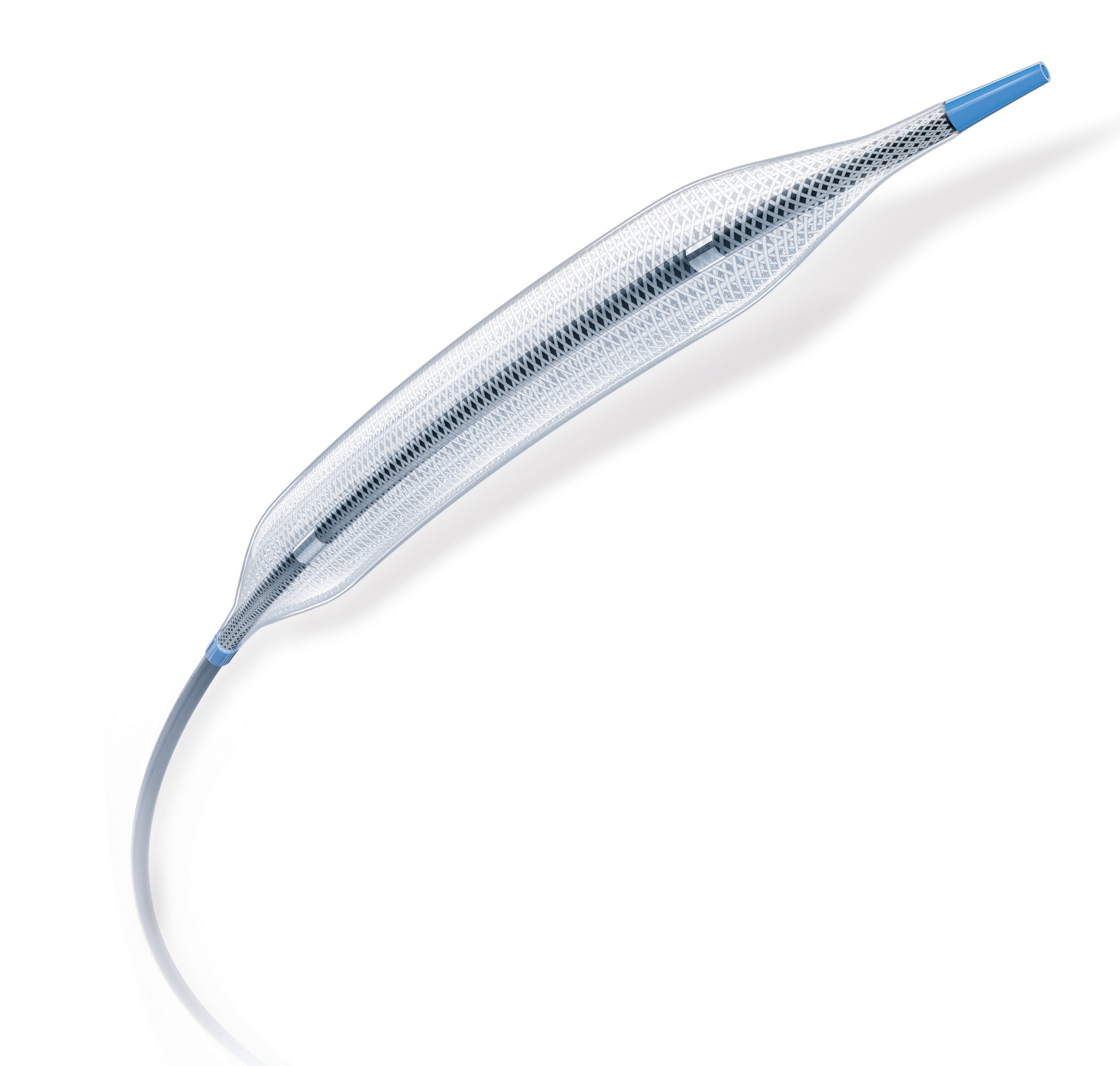Coronary stent delivery system with balloon catheter for peripheral vascular intervention