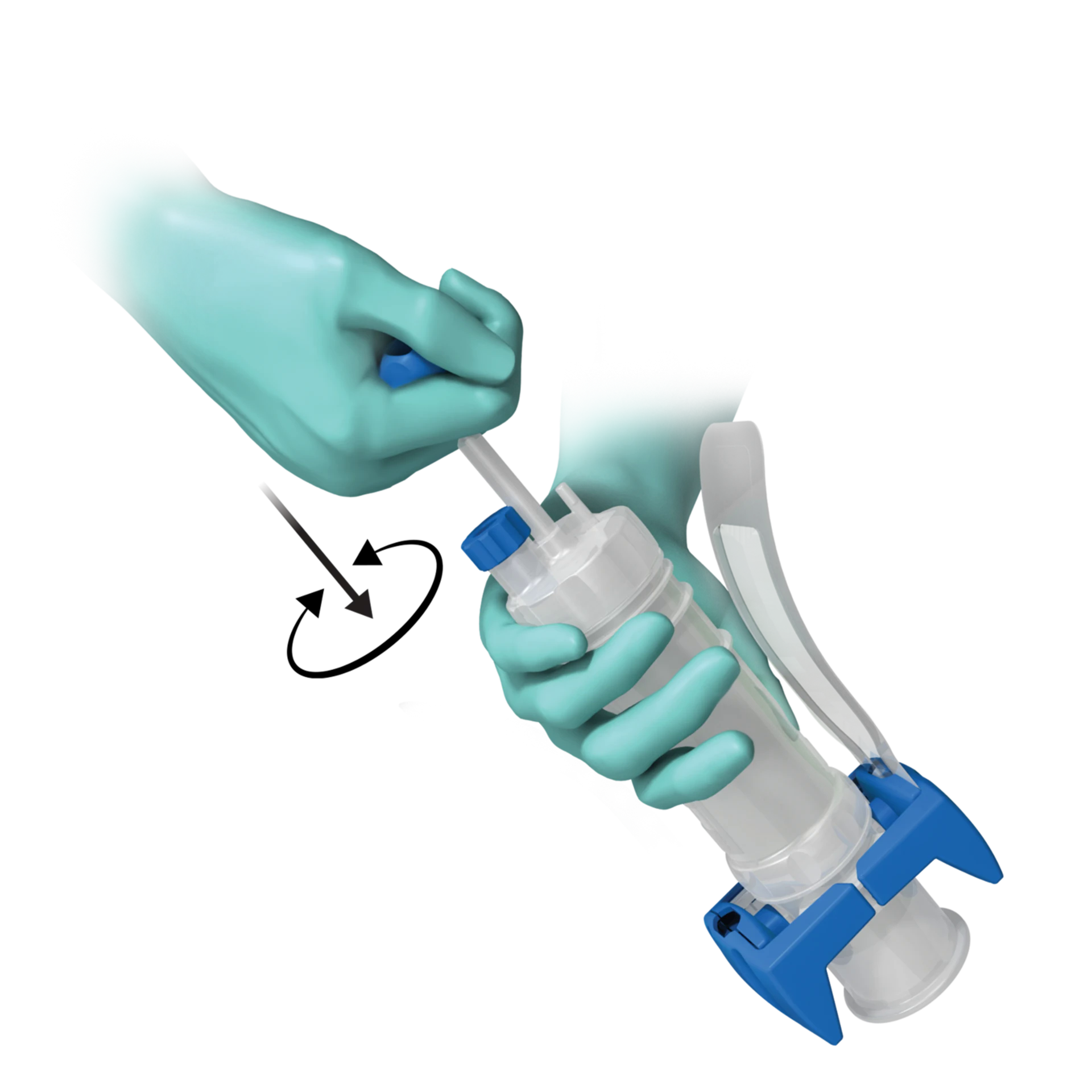 Surgical wound closure device with mixing and delivery system